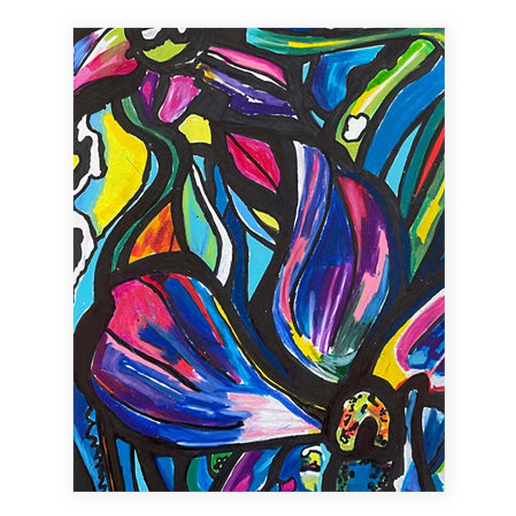 Art Basics – Big Art Pouch – Art Celebration in Purple – 13x10x1