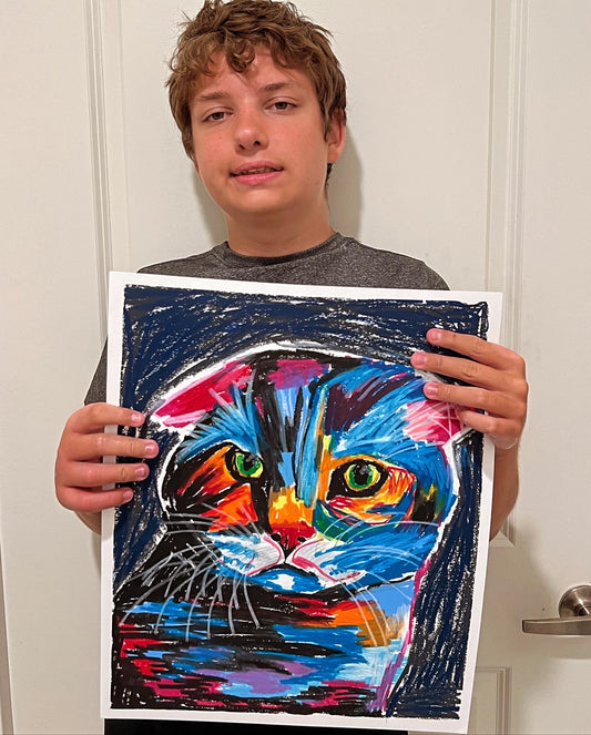 Blue Cat - Art Prints