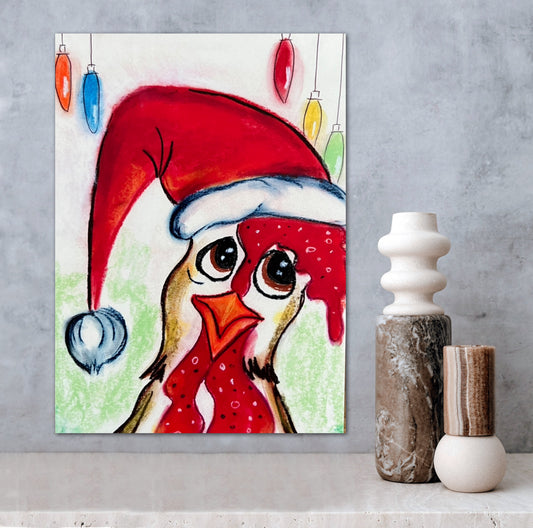 Santa Chicken - Art Prints