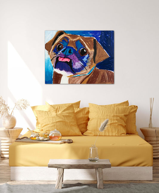 The Blue Puppy - Art Prints