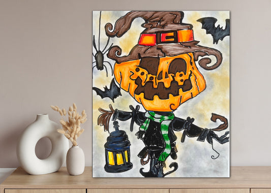 Halloween Jack O Lantern - Art Prints