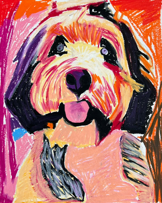 Bernedoodle - Print, Poster, Stretched Canvas Print