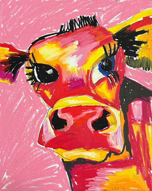 Red Cow - Art Prints