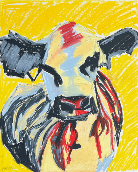 Abstract Cow - Art Prints