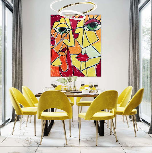Portrait in Picasso Style - Art Prints