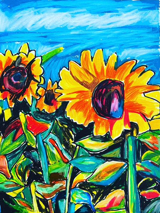 Sunflower Field - Art Prints