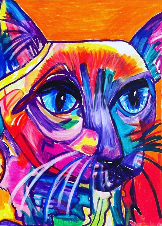 Colorful Cat - Art Prints