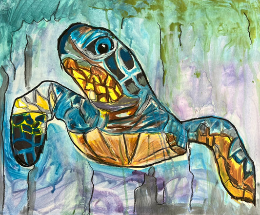 Great Sea Turtle - Art Prints