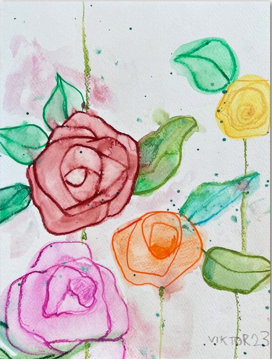 Four Roses - Art Prints