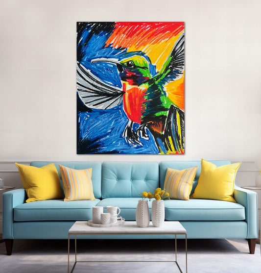 The Colorful Hummingbird - Art Prints