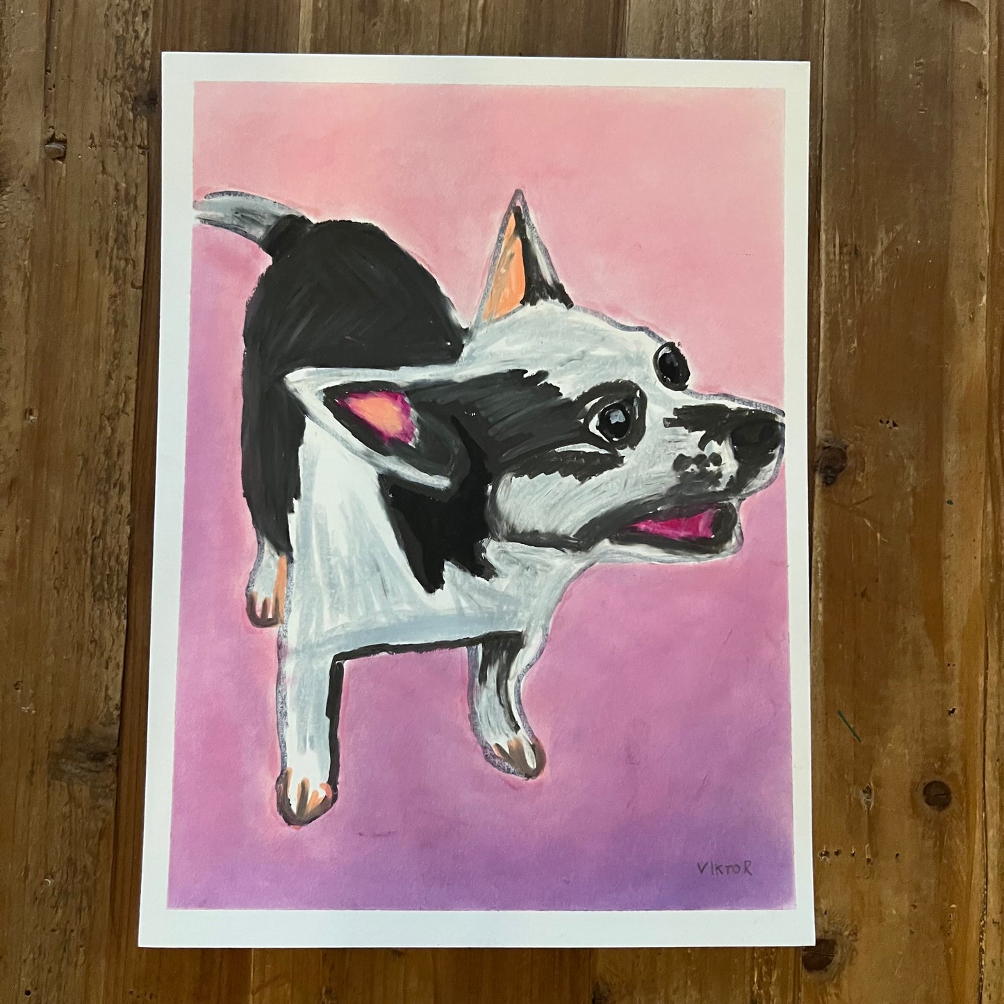 Cute Dogi - ORIGINAL 9x12"