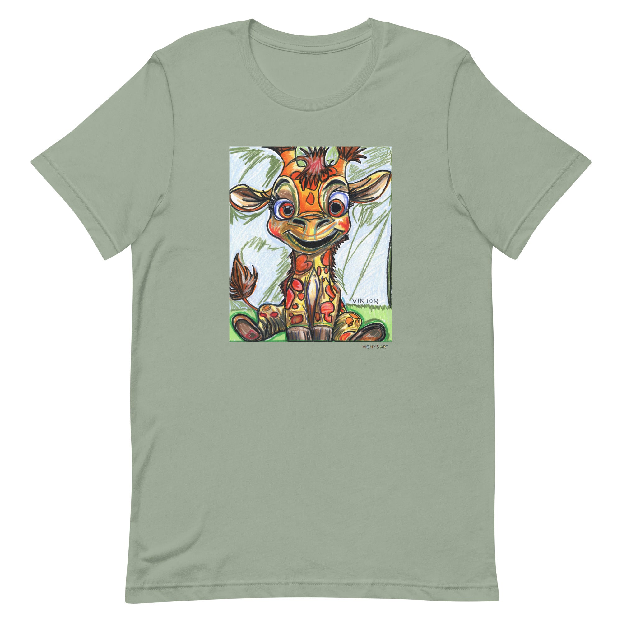 Baby Giraffe - Unisex t-shirt (adult XS-5XL) – Vichy's Art