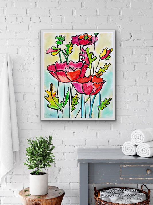 Poppy flower - Art Prints