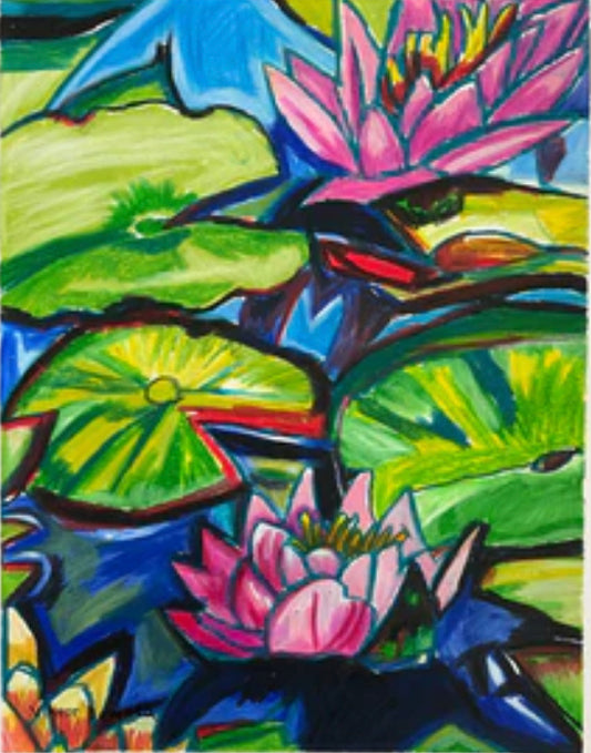 Pink Lotus - Art Prints - Vichy's Art