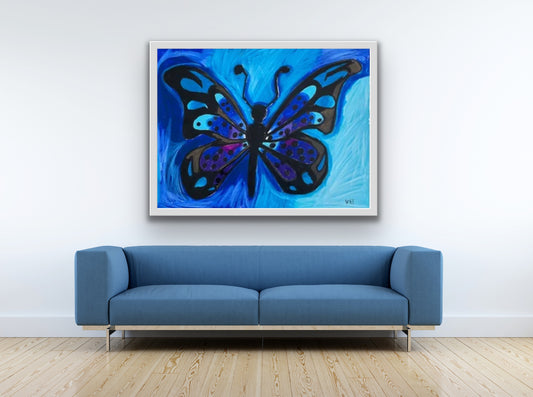 Violet Butterfly - Art Prints - Vichy's Art