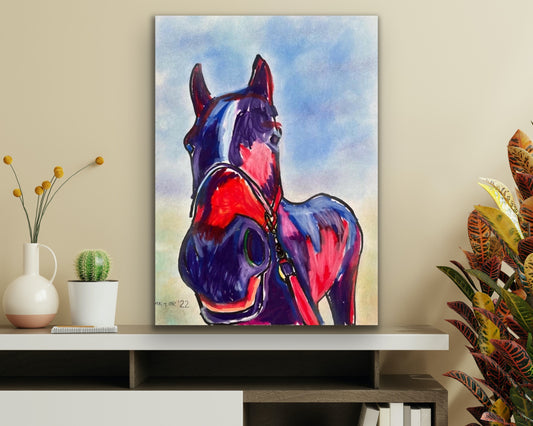 Blue Horse - Art Prints