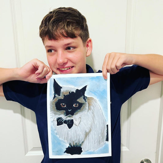 Nonverbal teen with severe autism speaks through vivid paintings you have to see to believe