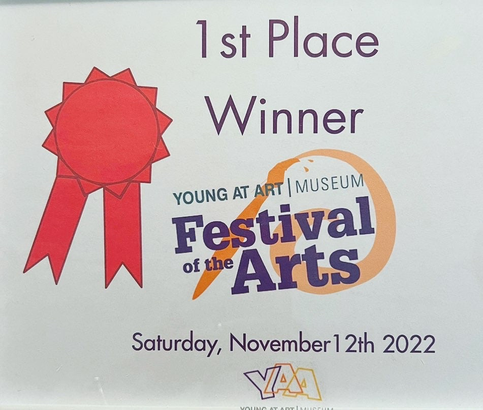 1st Place Winner at Young At Art Museum, Plantation, Florida