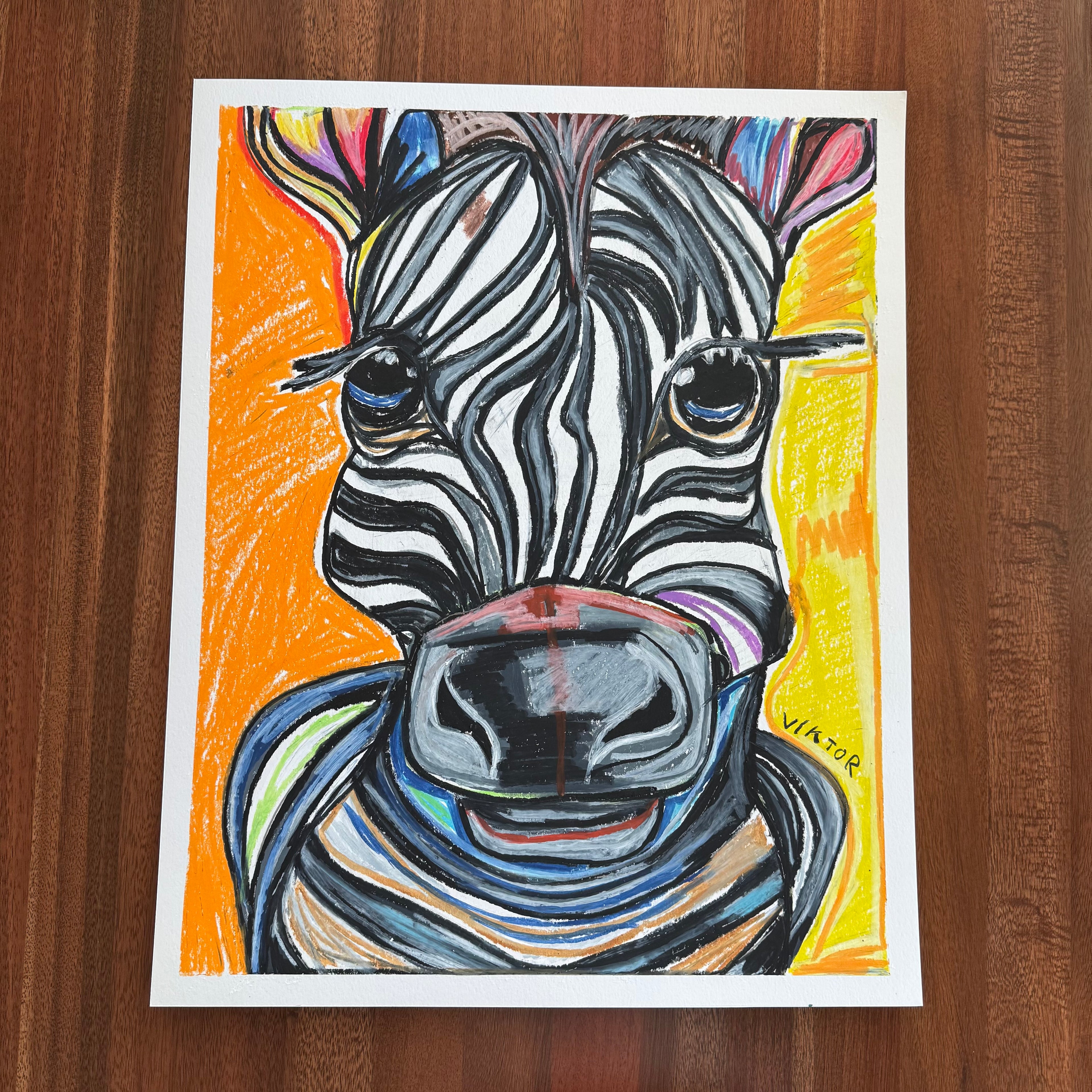 Stripes All Over - ORIGINAL 16x20” (video attached)