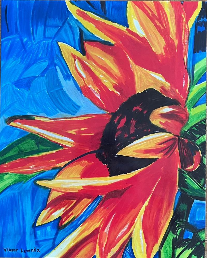 Sunflowers - Set of 6 paper prints/canvas prints - Vichy's Art