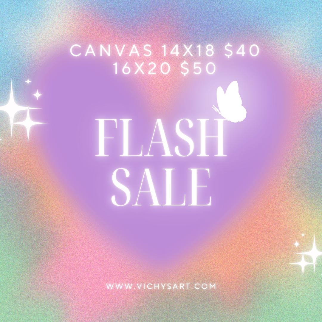 FLASH SALE - more than 15 available canvases