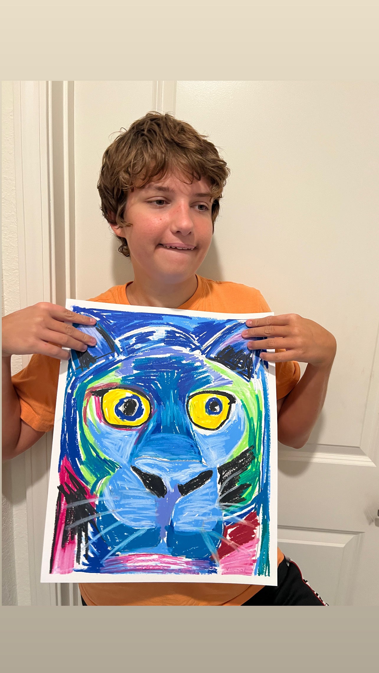 The Blue Puma - ORIGINAL  14x17”