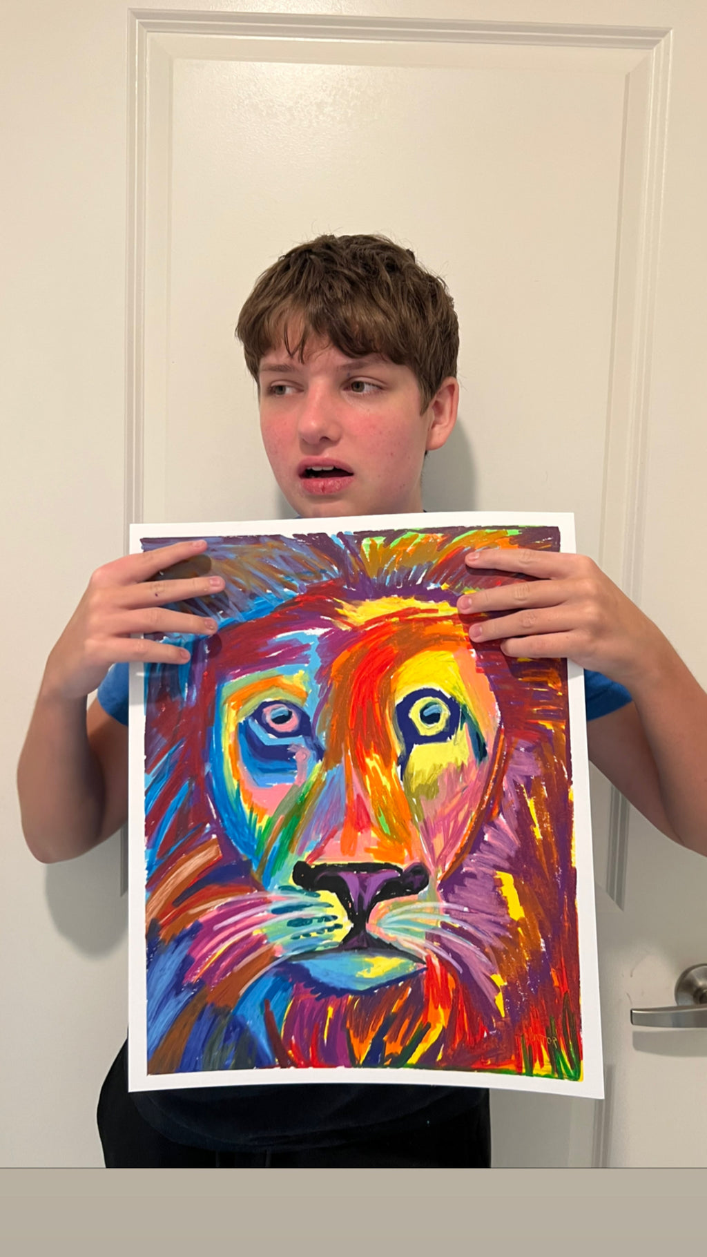 The Big Lion - ORIGINAL  14x17”