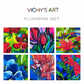 Flowers - Set of 6 paper prints/canvas prints