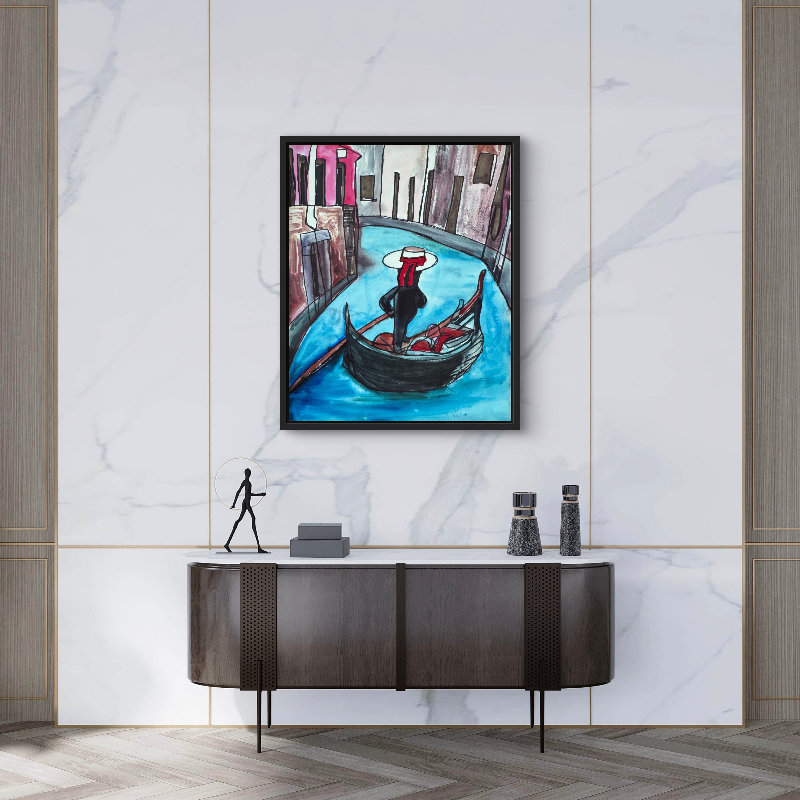 Venice Gondolier - Art Prints