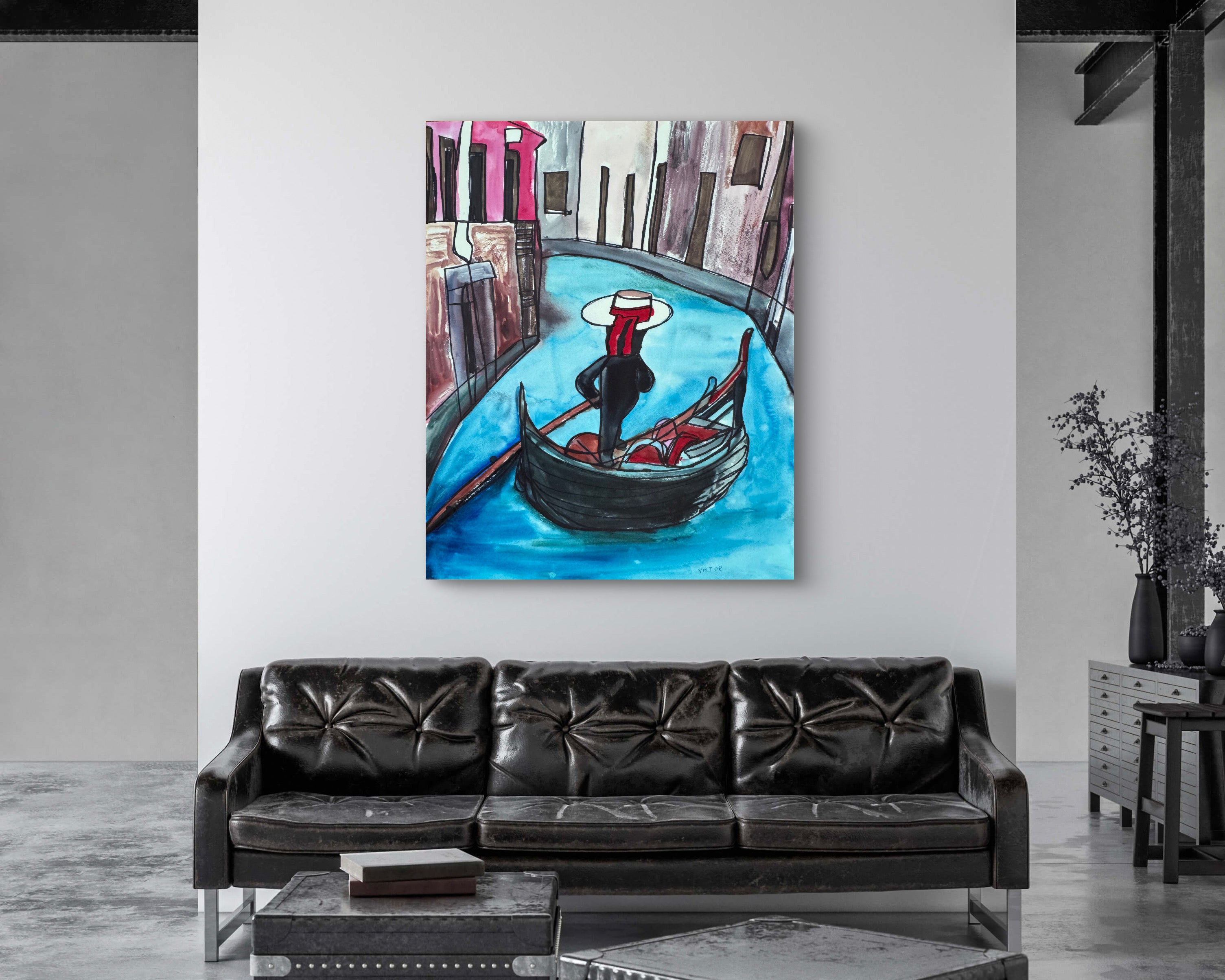 Venice Gondolier - Art Prints