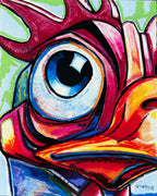 The Rooster's Gaze - Art Prints