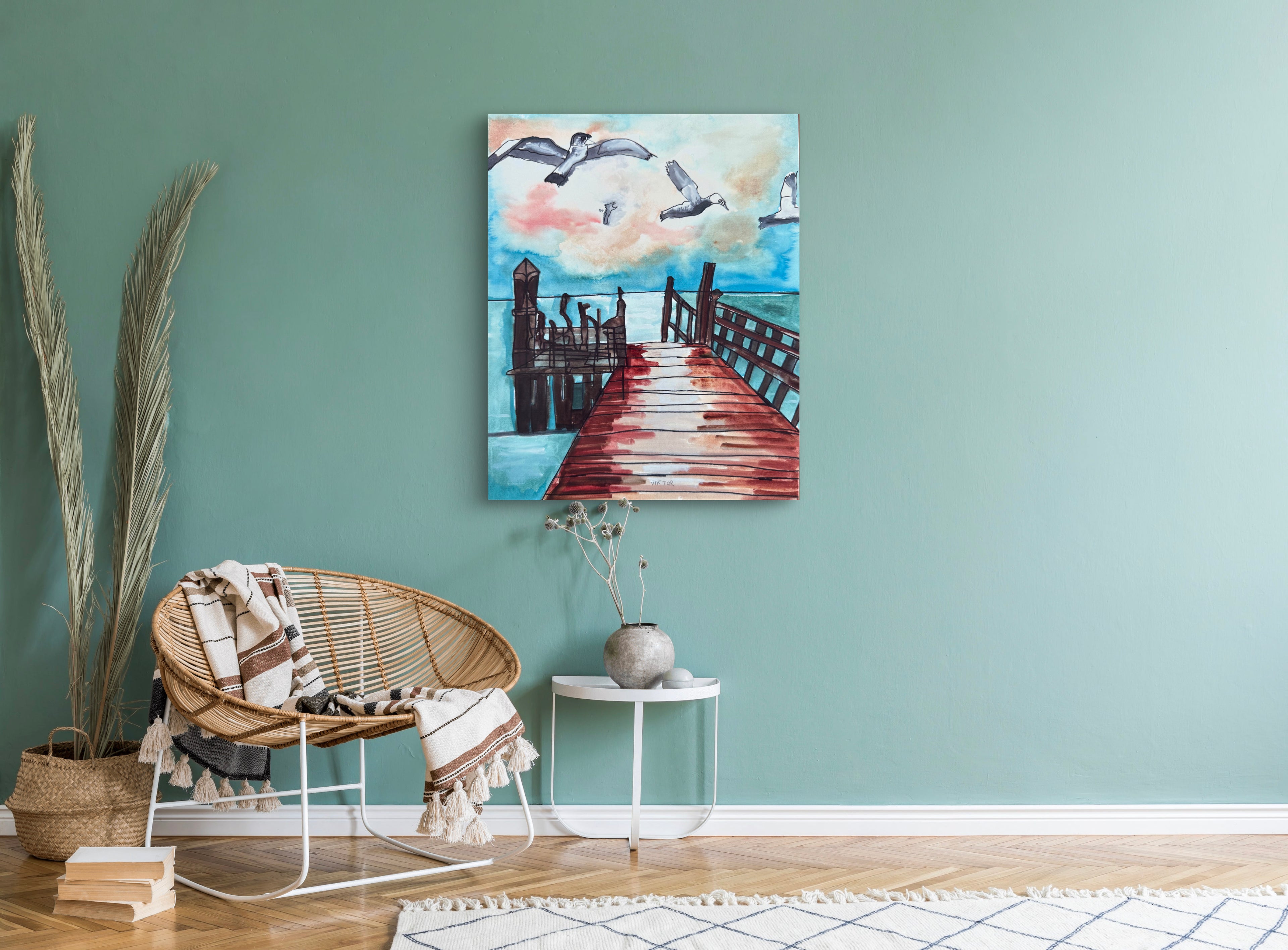 Coastal Seagulls - Art Prints