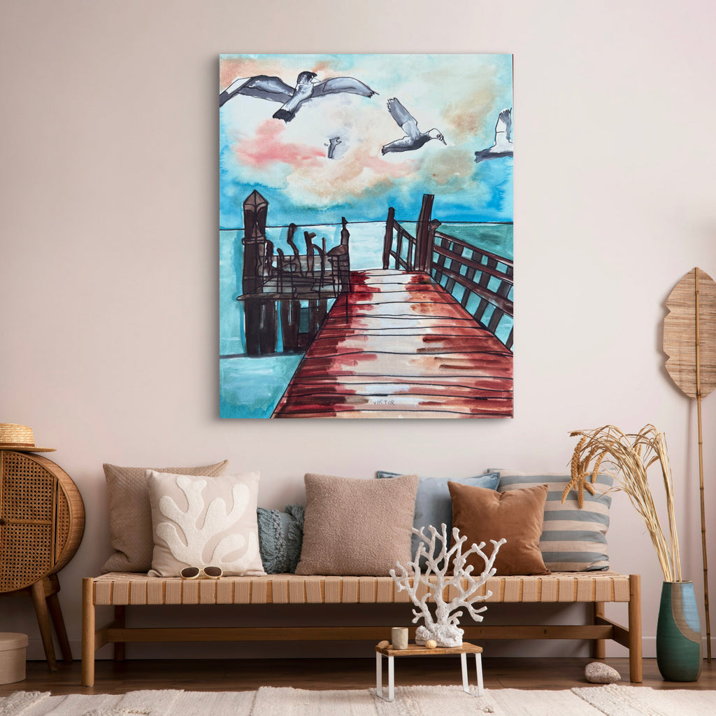 Coastal Seagulls - Art Prints