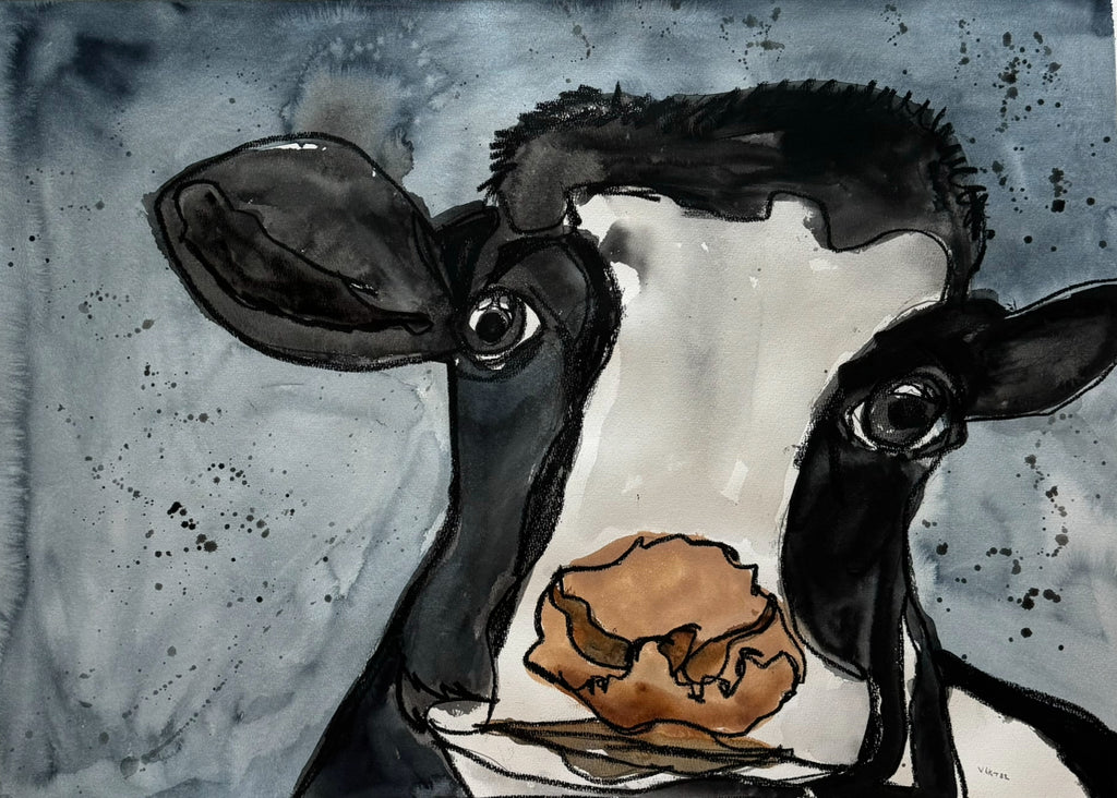 Brown Nose Cow - Art Prints - Vichy's Art