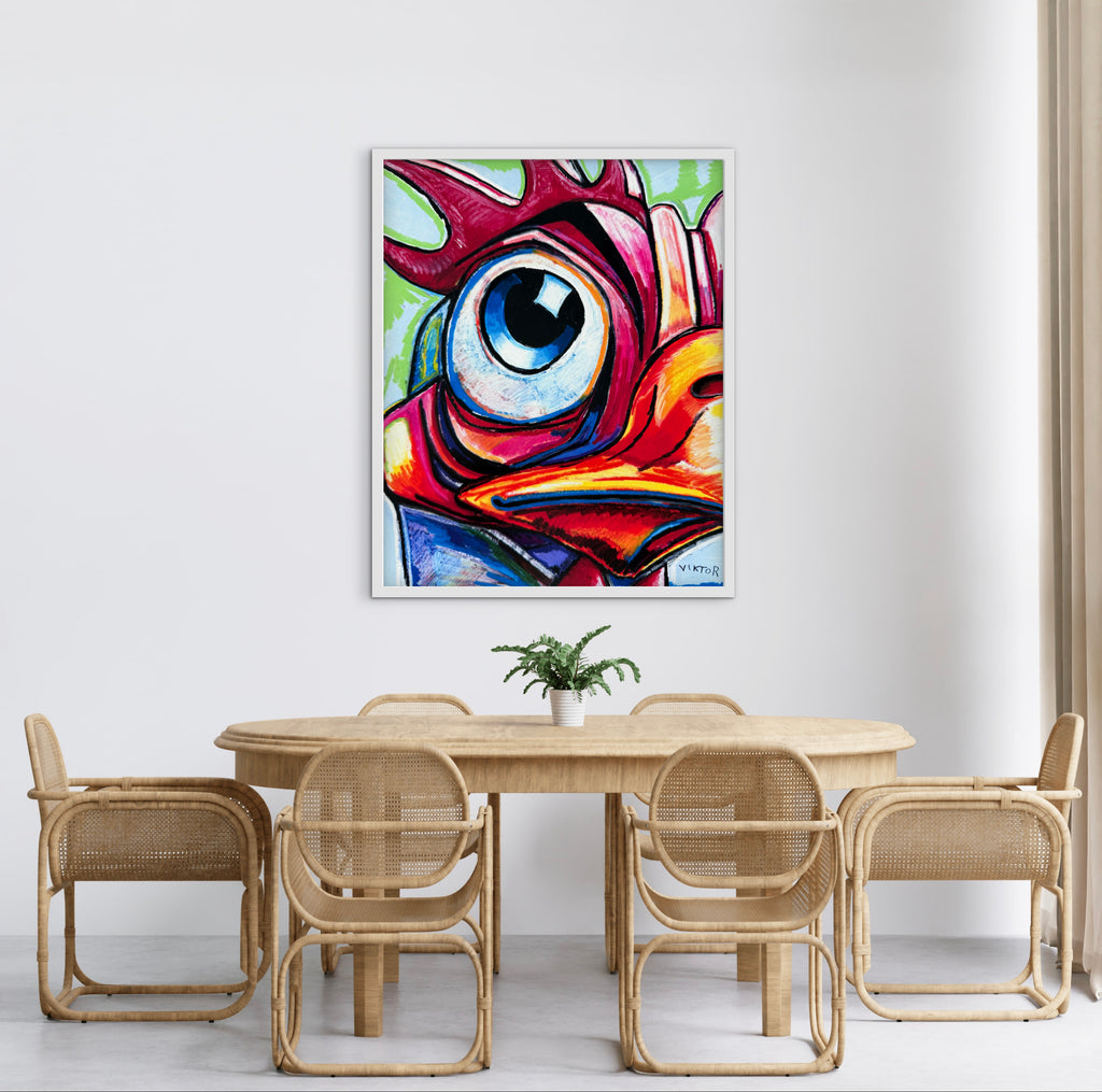 The Rooster's Gaze - Art Prints