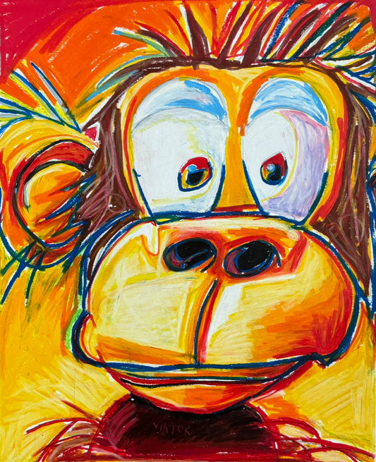 The Silly Monkey - Art Prints