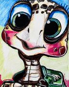 Little Turtle, Big Personality - Art Prints