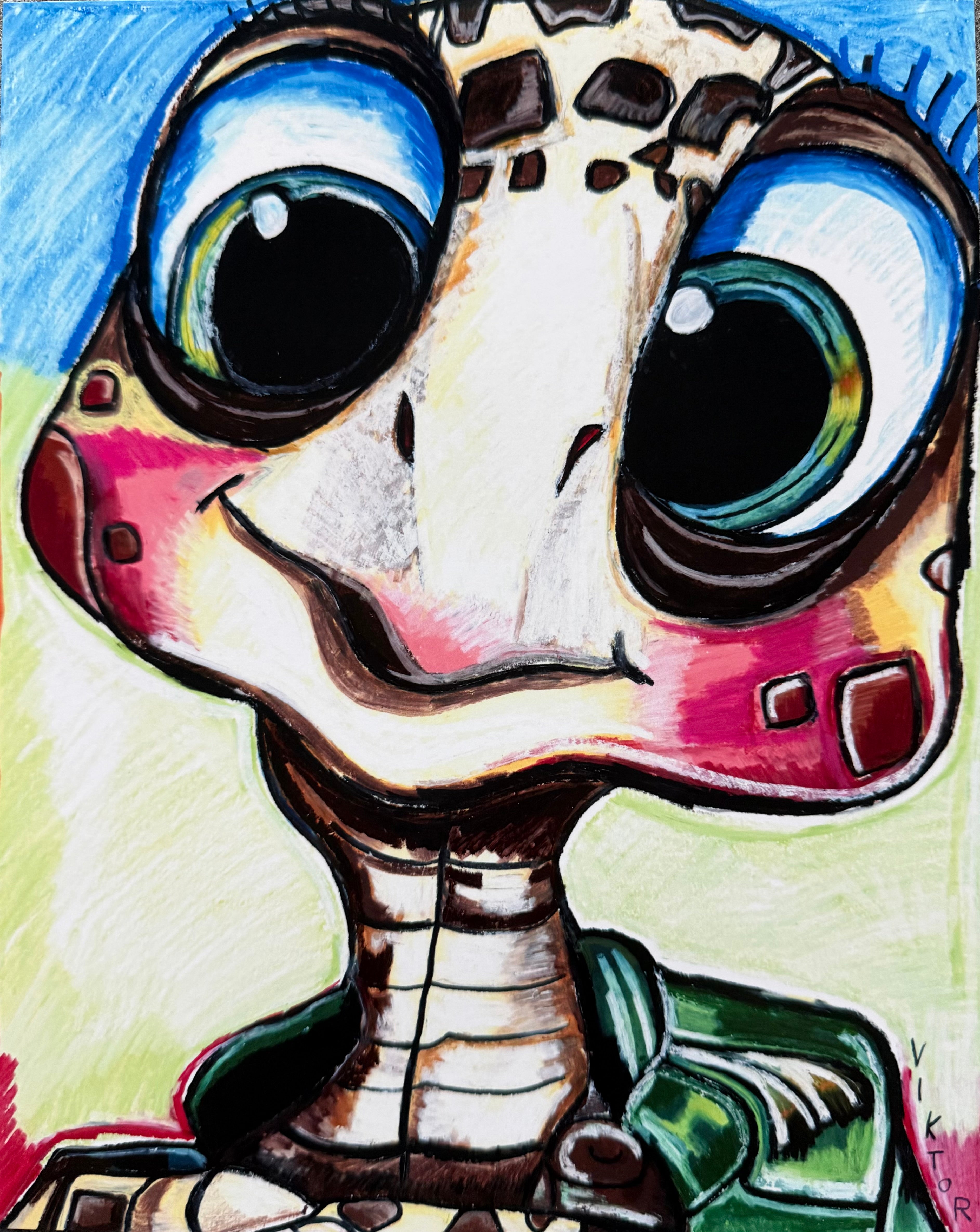 Little Turtle, Big Personality - Art Prints