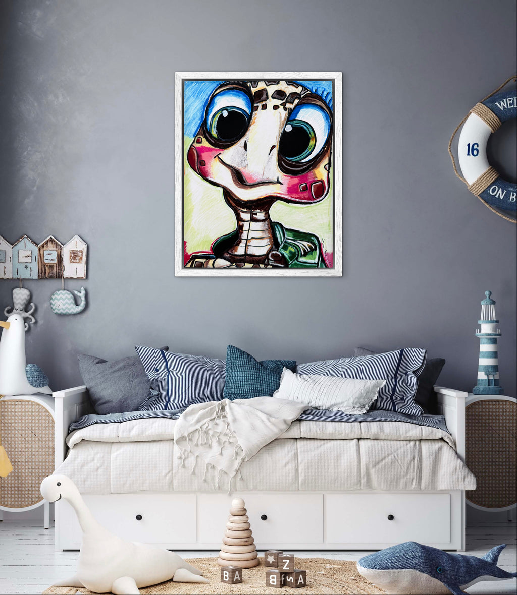 Little Turtle, Big Personality - Art Prints