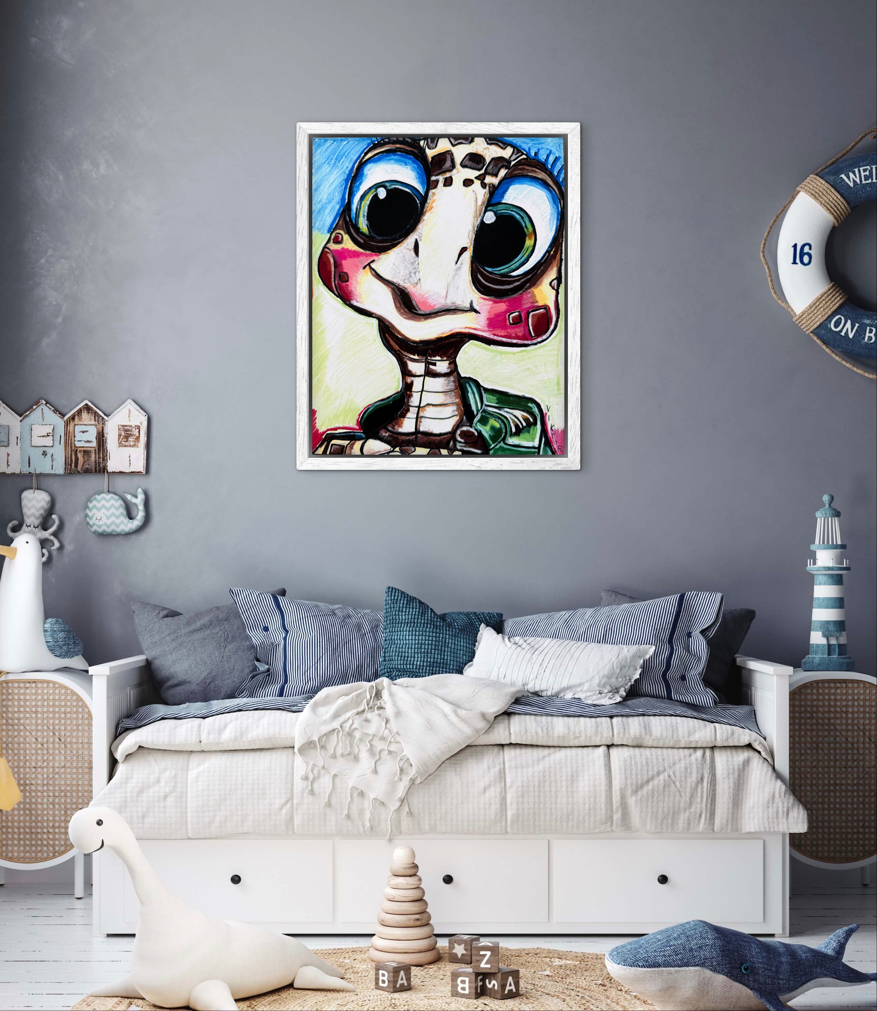 Little Turtle, Big Personality - Art Prints