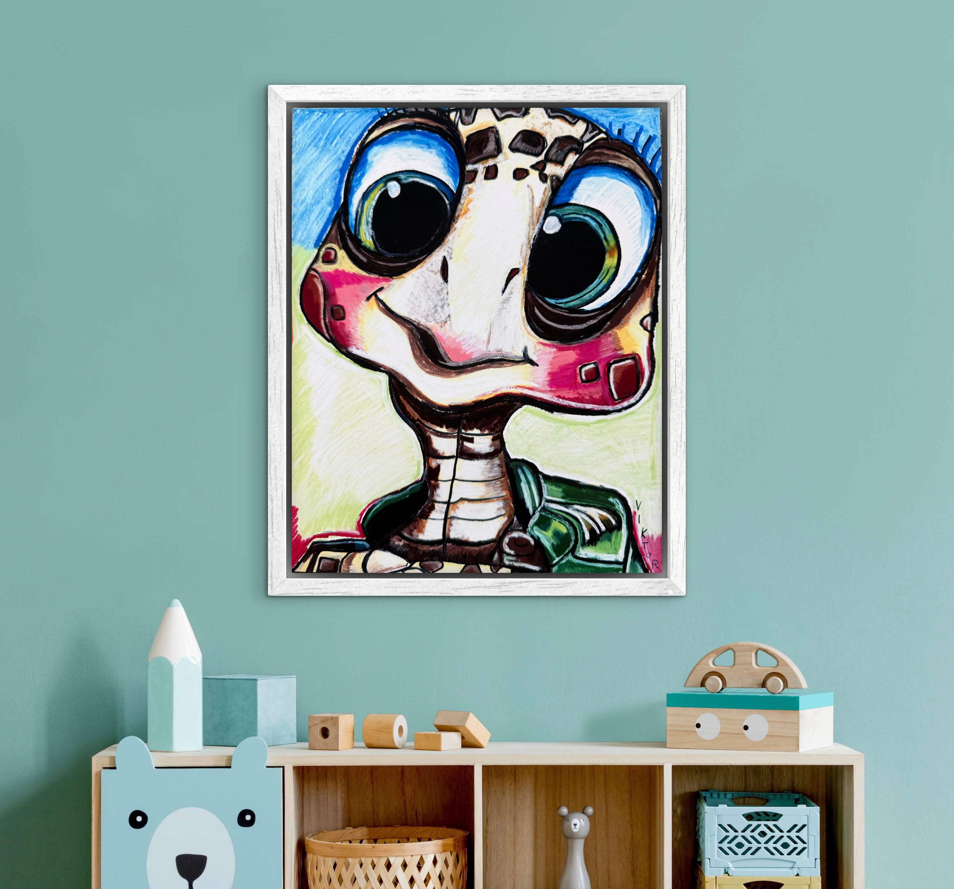 Little Turtle, Big Personality - Art Prints