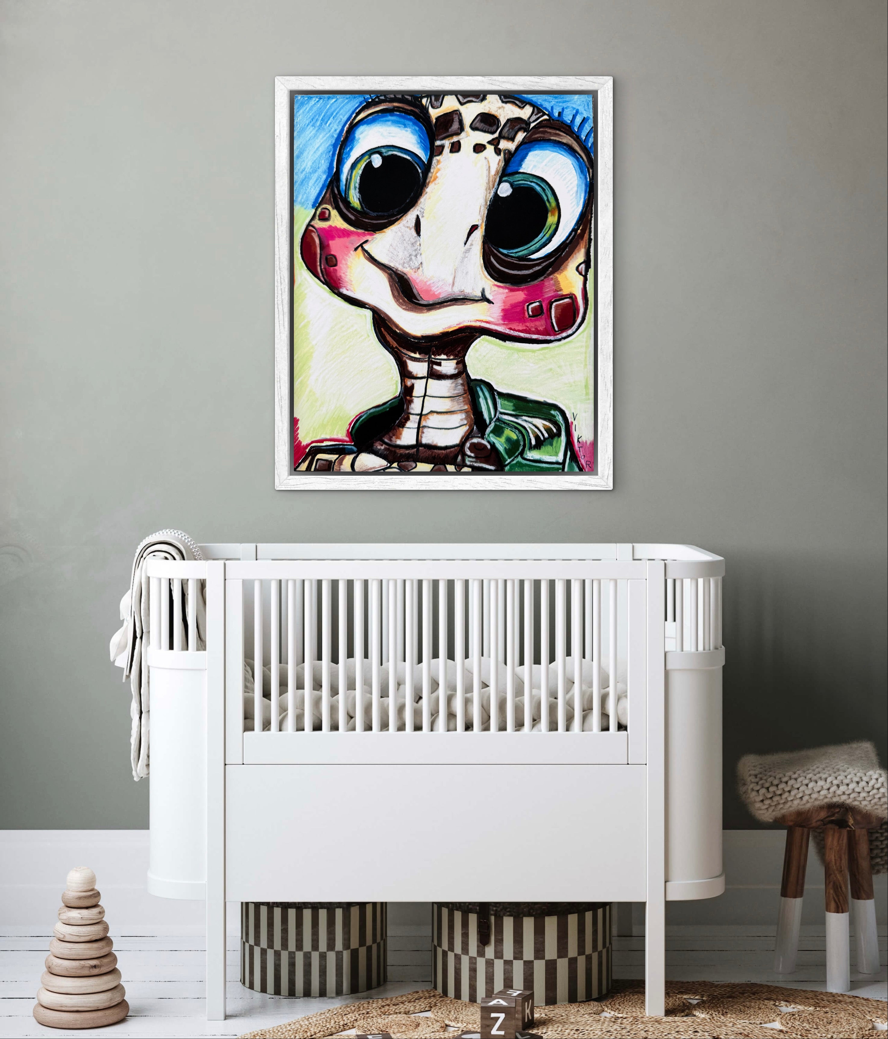 Little Turtle, Big Personality - Art Prints