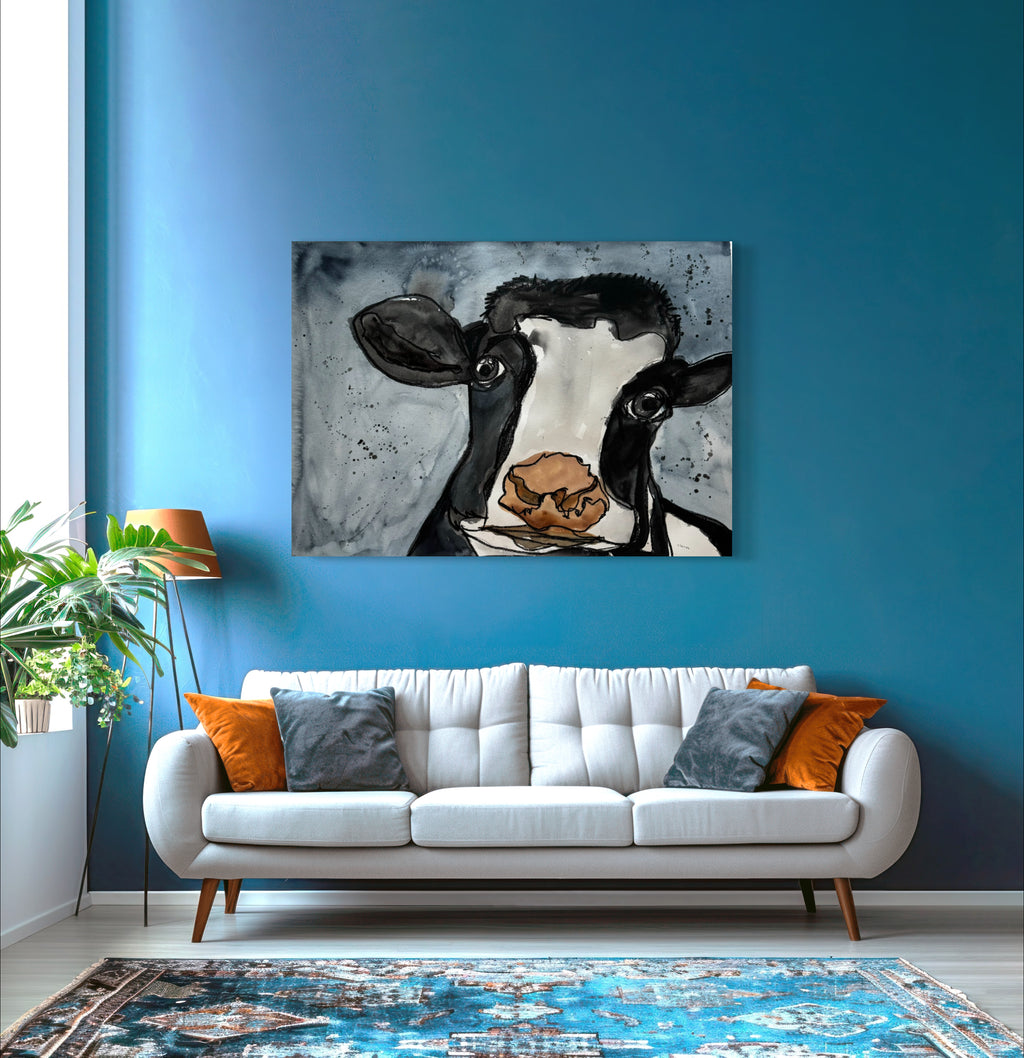 Brown Nose Cow - Art Prints - Vichy's Art