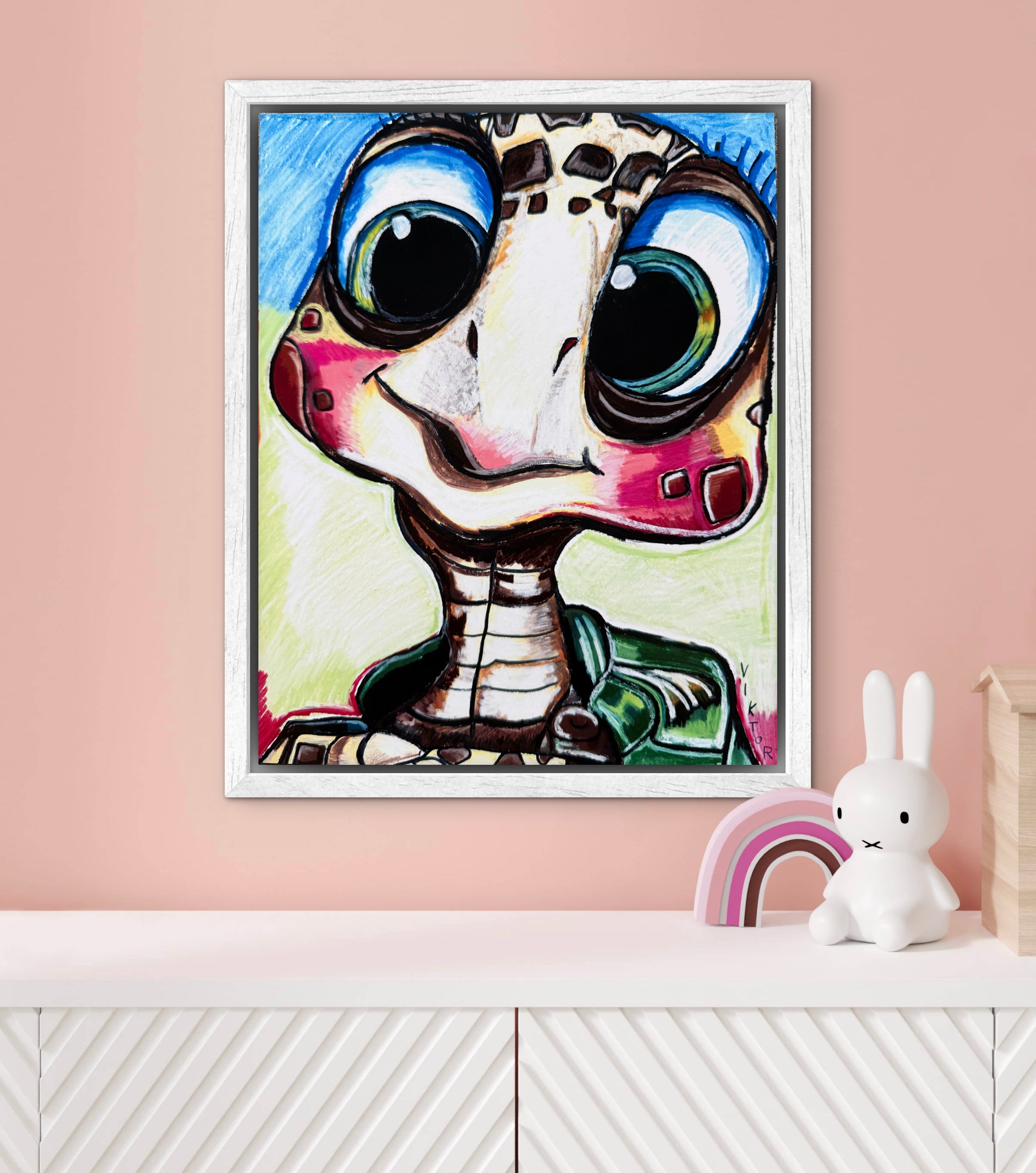 ポルフィリオ アート Little Turtle, Big Personality - Art Prints – Vichy's Art