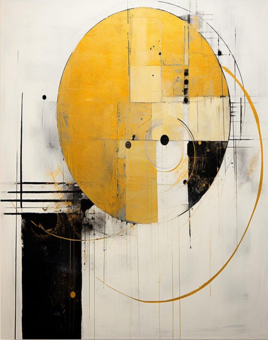 The Yellow Ellipse II - Art Prints