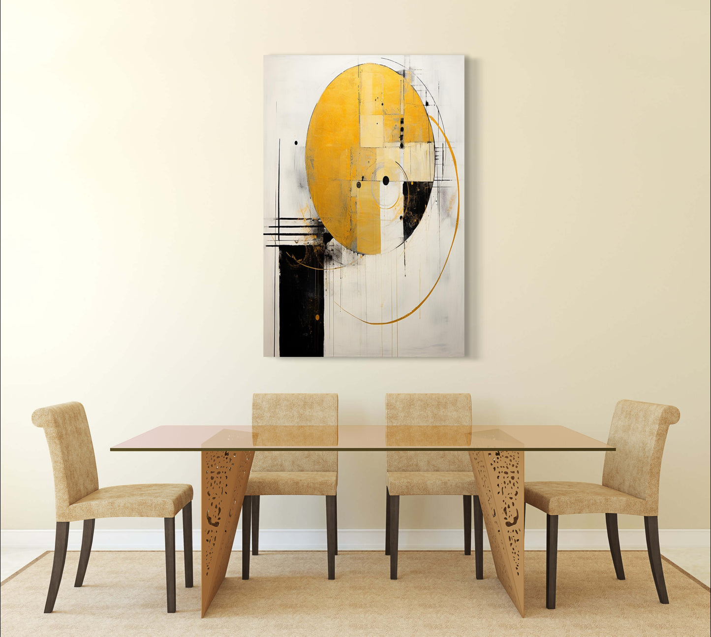 The Yellow Ellipse II - Art Prints