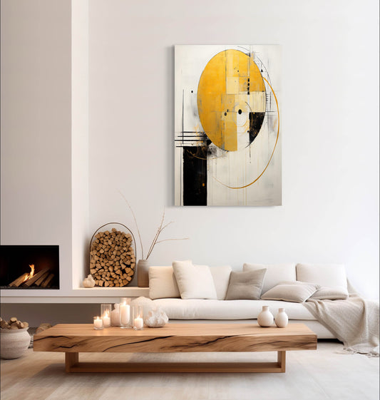 The Yellow Ellipse II - Art Prints