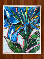 Midnight Lily - Original oil pastels artwork 19x24” (video attached)