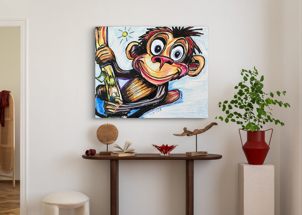 Happy Monkey - Art Prints