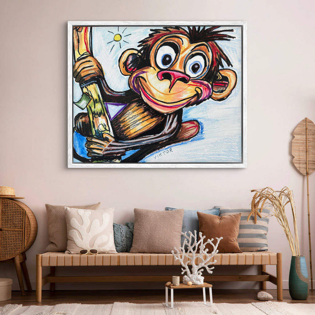 Happy Monkey - Art Prints